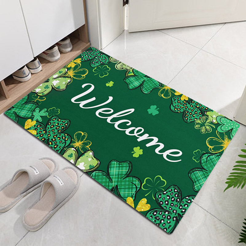 St Patrick's Day Decorations Floor Mat Door Mat, st patricks day decorations, st patricks day decor, st patrick's day decorations, st patrick day decorations, Irish Décor, irish ornaments, Decognomes, St. Patrick's Day Party Supplies, St. Patrick's Day Decorations: Shamrock, Irish & Leprechaun