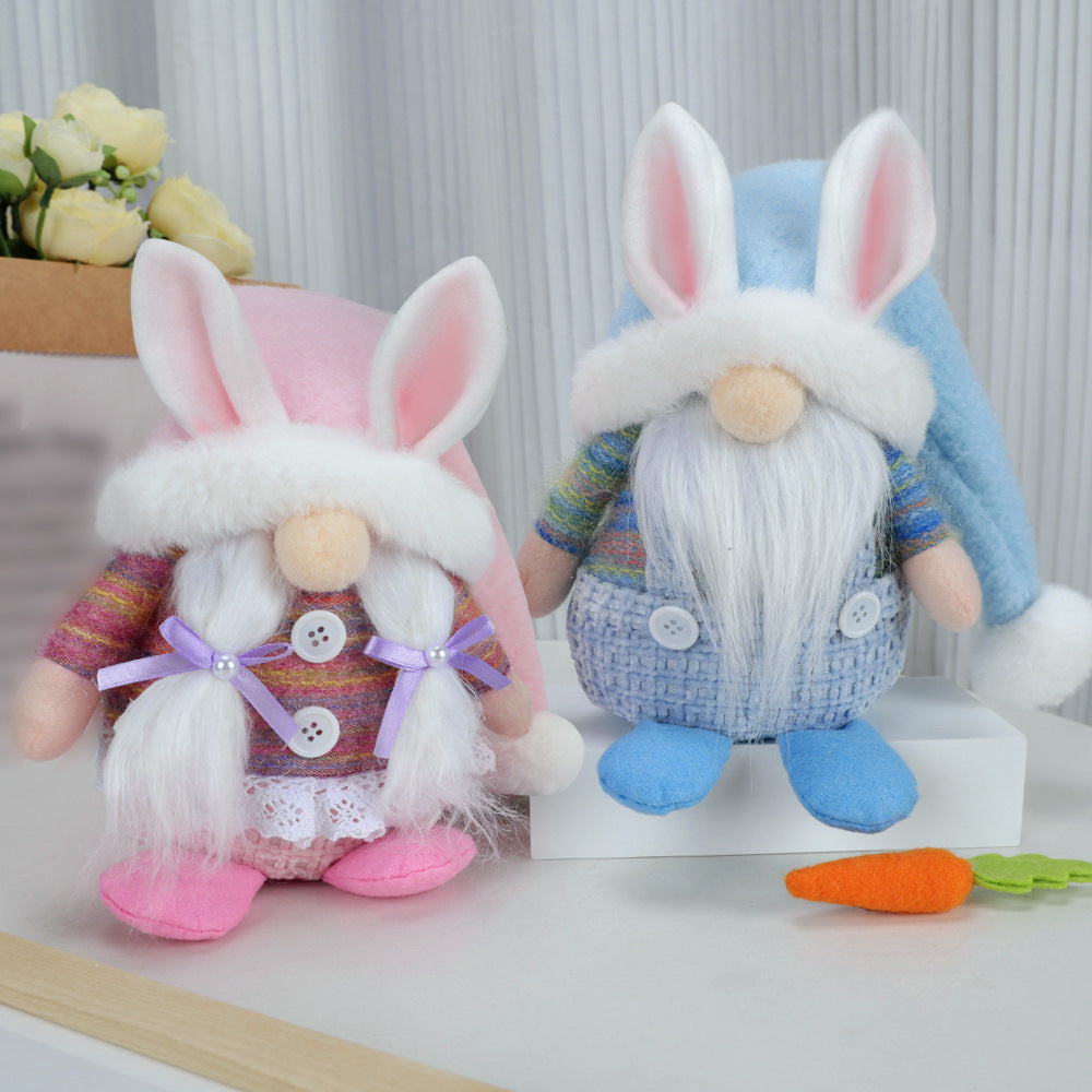 Easter Faceless Rabbit Sitting Doll Ears