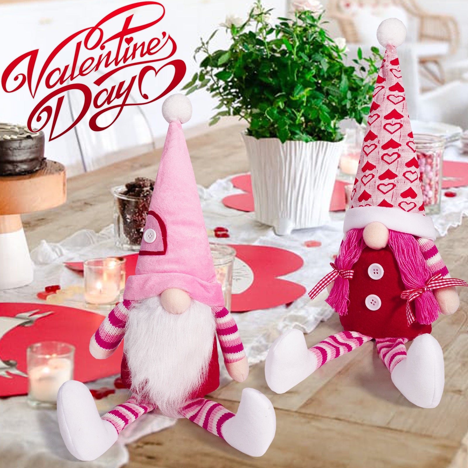 Valentine's Day Faceless Doll Holiday Decorations Desktop Ornaments