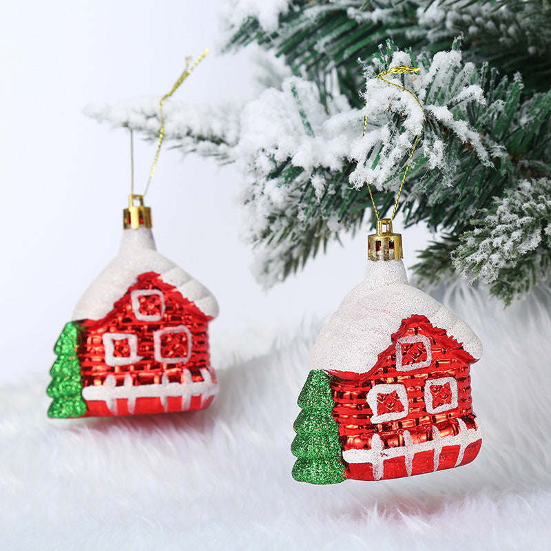 Christmas Decoration Plastic Christmas Stockings Crutch Pendant