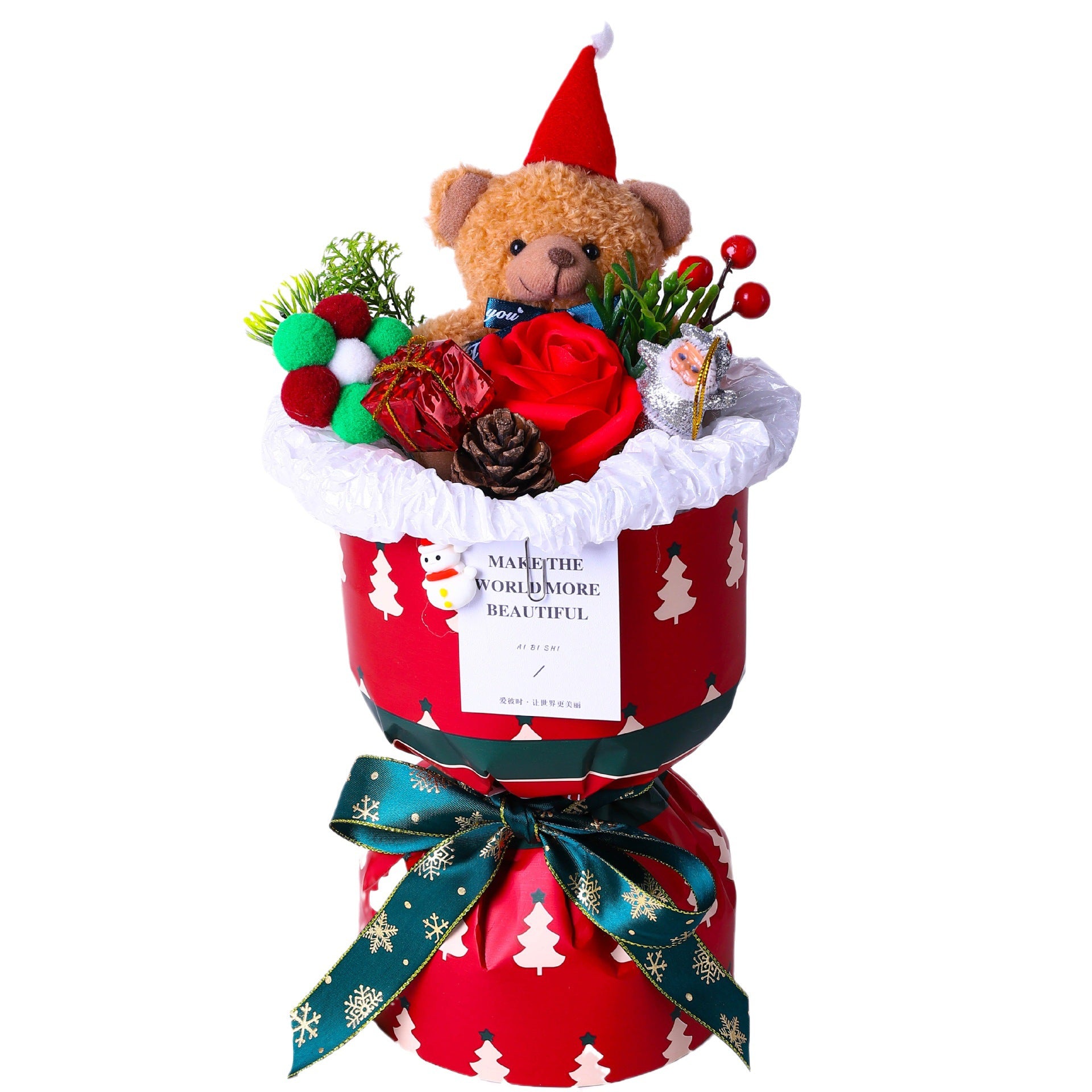 Christmas Doll Bouquet Girl's Birthday Gift, Christmas Gift, Christmas Decoration Items