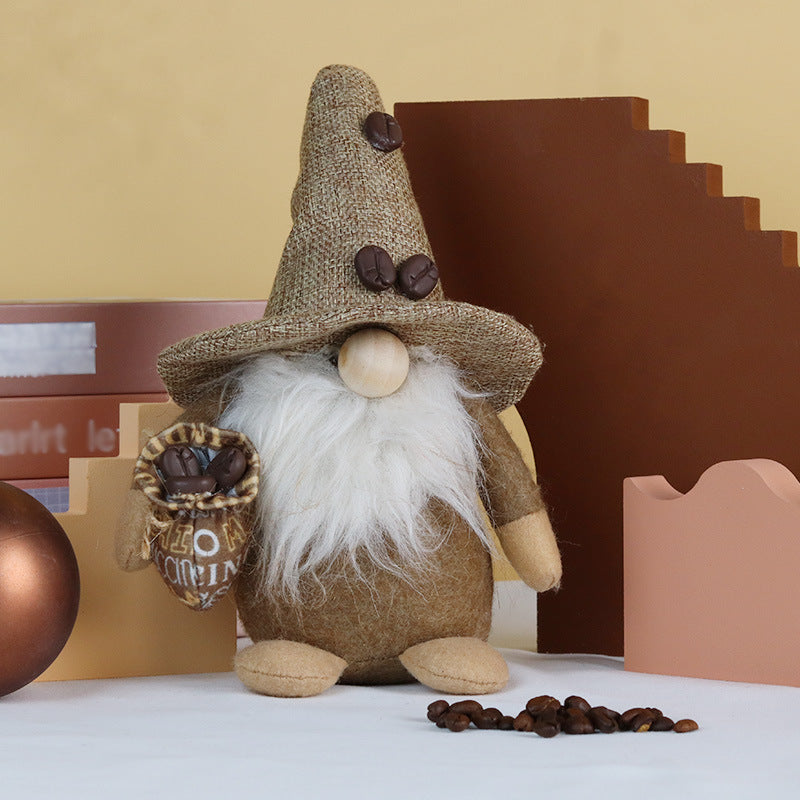 Fashion Coffee Gnome Bean Rudolf Doll Decoration, Coffee gnomes, Barista gnomes, Espresso gnomes, Latte gnomes, Cappuccino gnomes, Coffee mug gnomes, Coffee bean gnomes, Coffee shop gnomes, Cafe gnomes, Rustic gnomes, Happy coffee gnomes, Coffee lover gnomes, Coffee break gnomes,