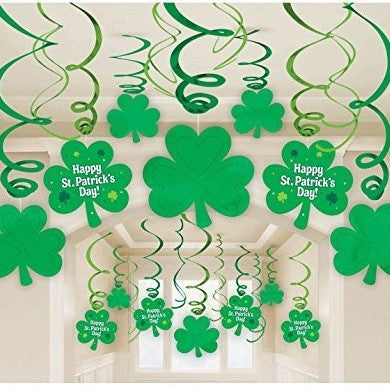 Irish Decoration St Patrick's Day Theme Party Spiral Hanging Ornament, st patricks day decorations, st patricks day decor, st patrick's day decorations, st patrick day decorations, Irish Décor, irish ornaments, Decognomes, St. Patrick's Day Party Supplies, St. Patrick's Day Decorations: Shamrock, Irish & Leprechaun