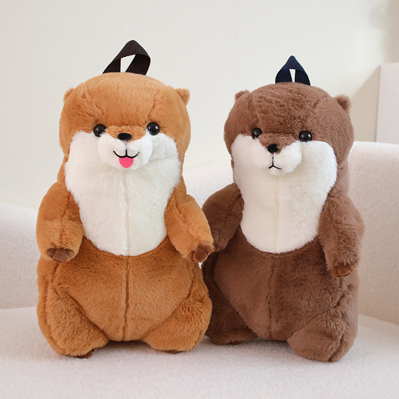 Boby Lovely Soft Cute Otter Backpack Stuffed Animals, stuffed animals, weighted stuffed animal, stuffed animal​, highland cow stuffed animal, Plush Toys, Soft Toys, Teddy Bear, plush​, plushies, Decognomes, Plush doll
