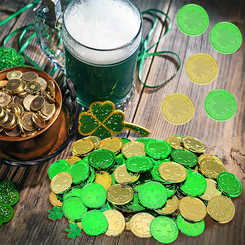 Saint Patrick Irish Day Lucky Coin Clover Coin Prop Decoration, st patricks day decorations, st patricks day decor, st patrick's day decorations, st patrick day decorations, Irish Décor, irish ornaments, Decognomes, St. Patrick's Day Party Supplies, St. Patrick's Day Decorations: Shamrock, Irish & Leprechaun
