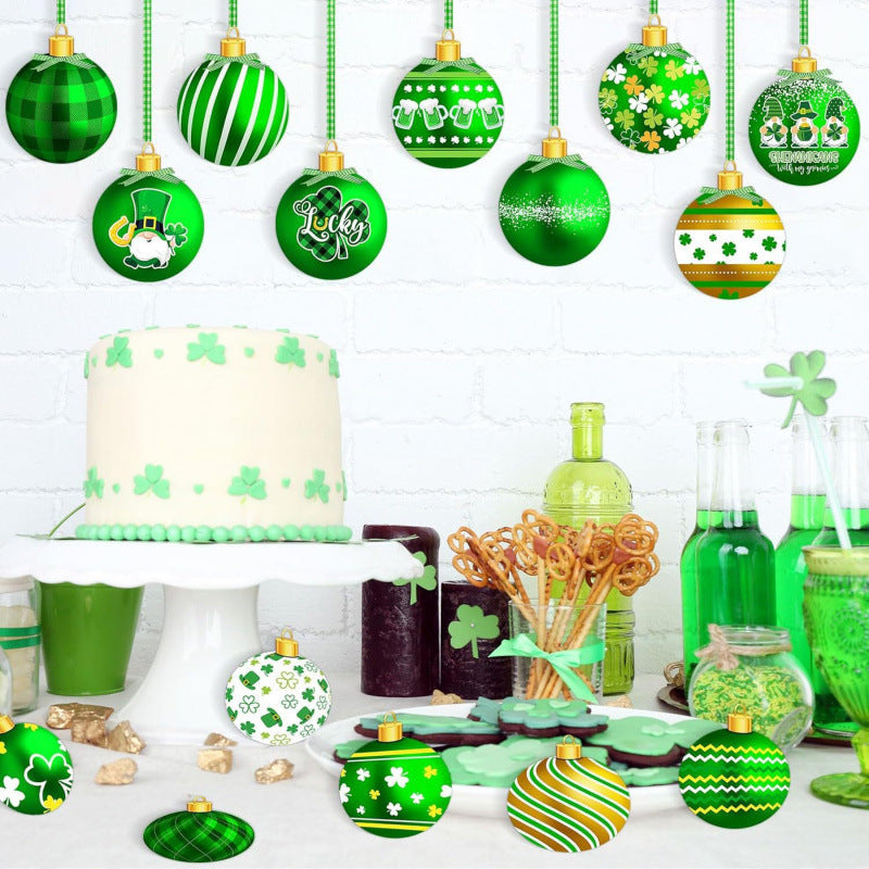 Four-Leaf Clover Hat Ball St Patrick's Day Ornaments, st patricks day decorations, st patricks day decor, st patrick's day decorations, st patrick day decorations, Irish Décor, irish ornaments, Decognomes, St. Patrick's Day Party Supplies, St. Patrick's Day Decorations: Shamrock, Irish & Leprechaun