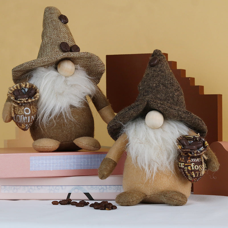 Fashion Coffee Gnome Bean Rudolf Doll Decoration, Coffee gnomes, Barista gnomes, Espresso gnomes, Latte gnomes, Cappuccino gnomes, Coffee mug gnomes, Coffee bean gnomes, Coffee shop gnomes, Cafe gnomes, Rustic gnomes, Happy coffee gnomes, Coffee lover gnomes, Coffee break gnomes,