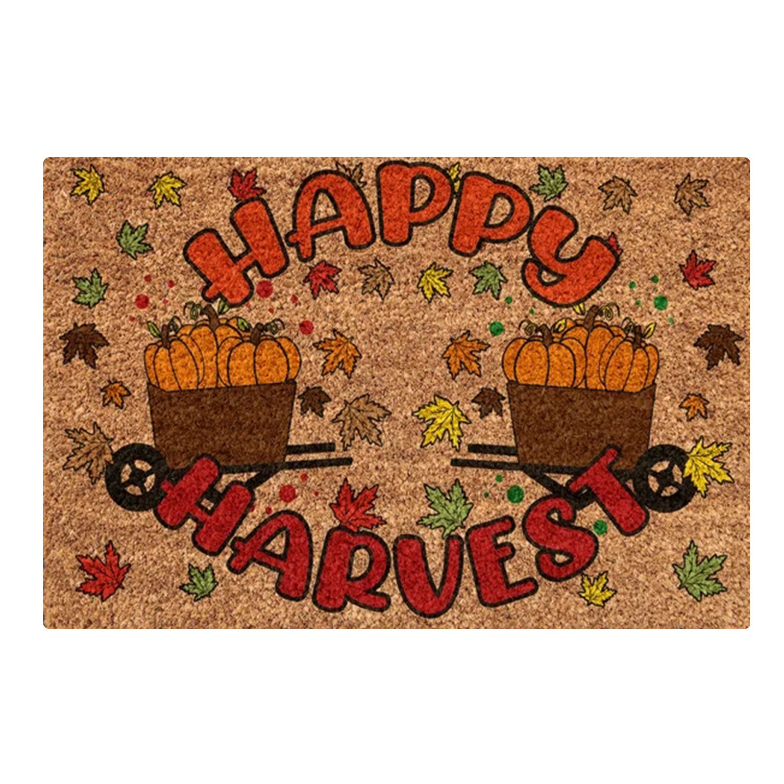 Home Fashion Personalized Pumpkin Door Mat