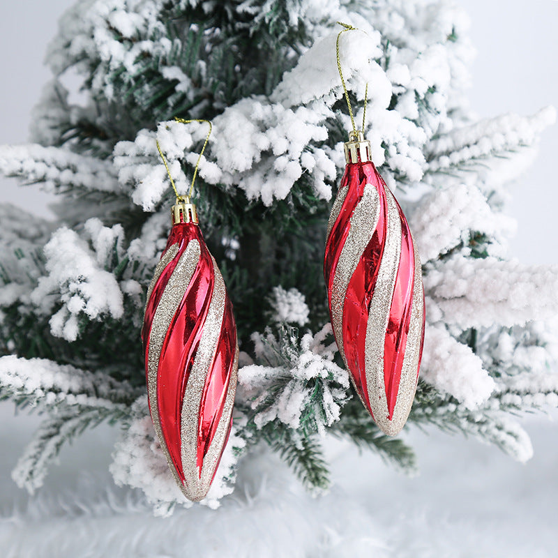 Christmas Decoration Plastic Christmas Stockings Crutch Pendant