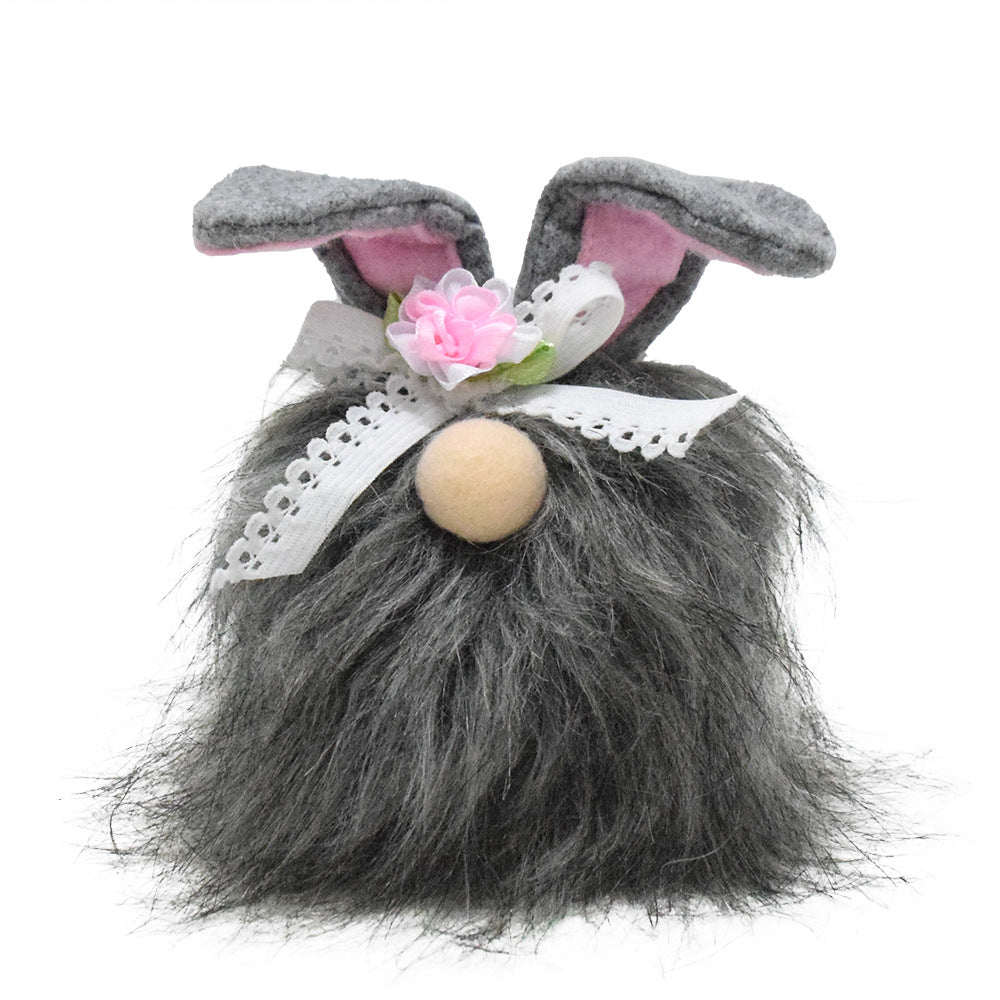 Easter Gnome Rabbit Black Rabbit Ears, easter decorations, Easter Decor, easter table decor, outdoor easter decorations, shop easter, Decognomes, Spring Decorations