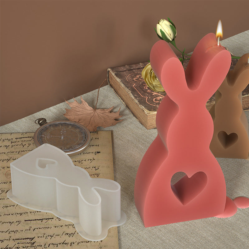 DIY Crystal Glue Easter Decoration Rabbit Silicone Mold