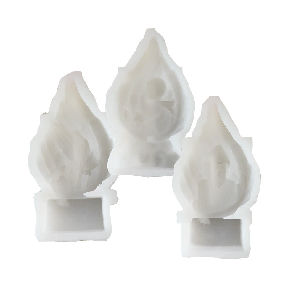 Angel Wings Candle Mould Prayer Jesus Wings Aroma Candle Silicone Mold