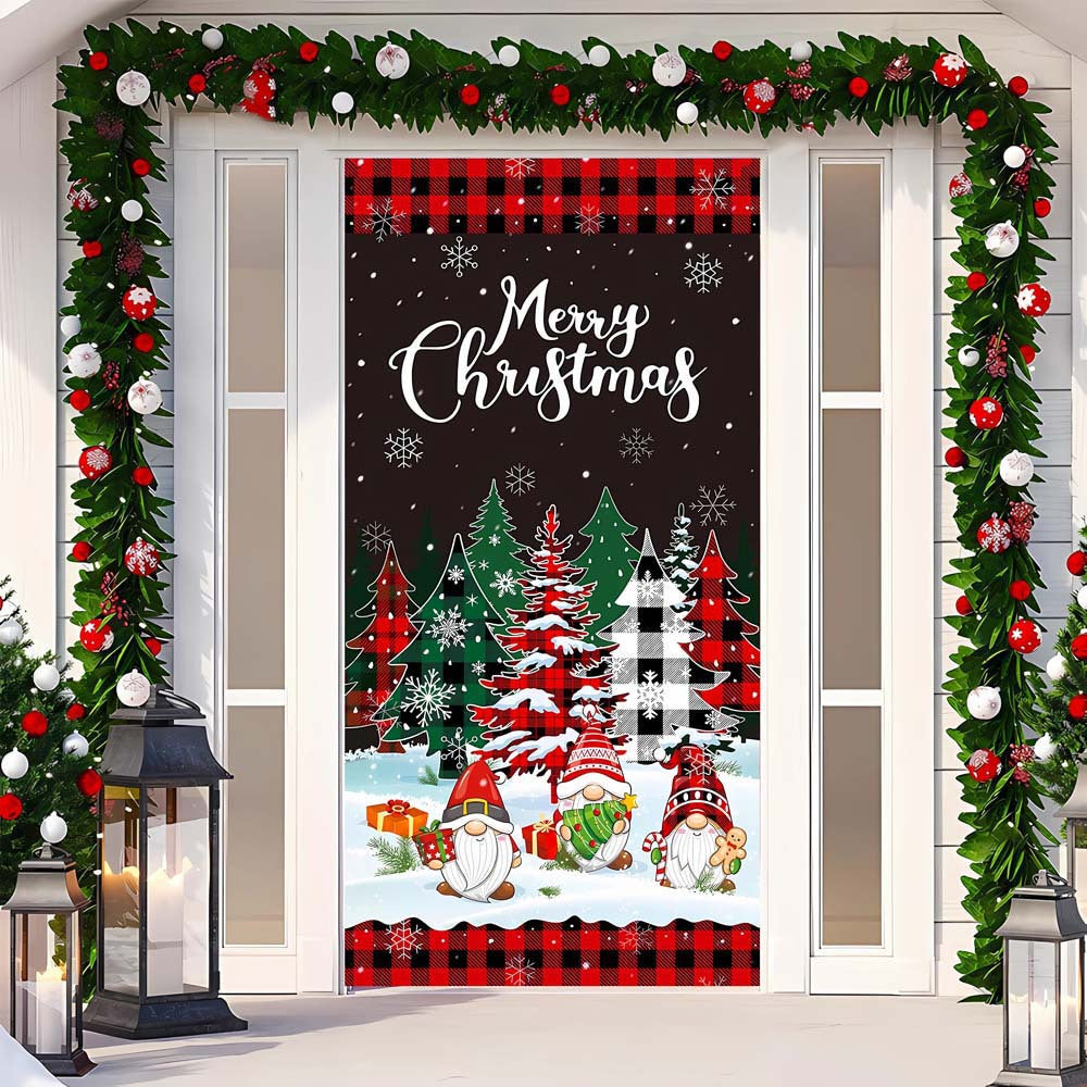 Christmas Curtain Decoration Hanging Cloth Background