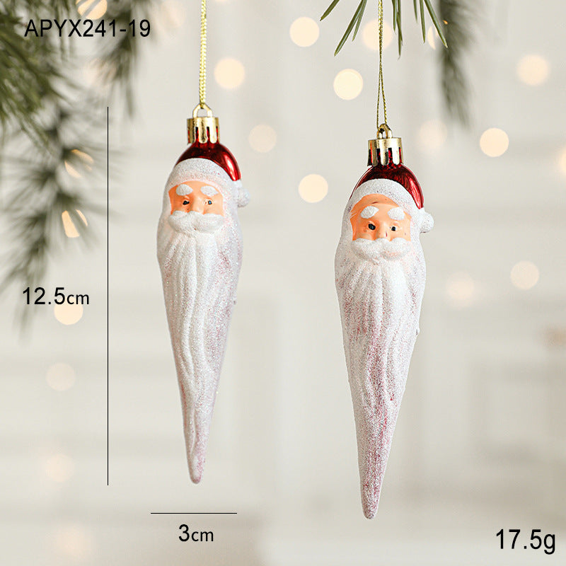 Christmas New Decorations Santa Claus Donut Camera Owl Red Shaped Decorative Small Pendant