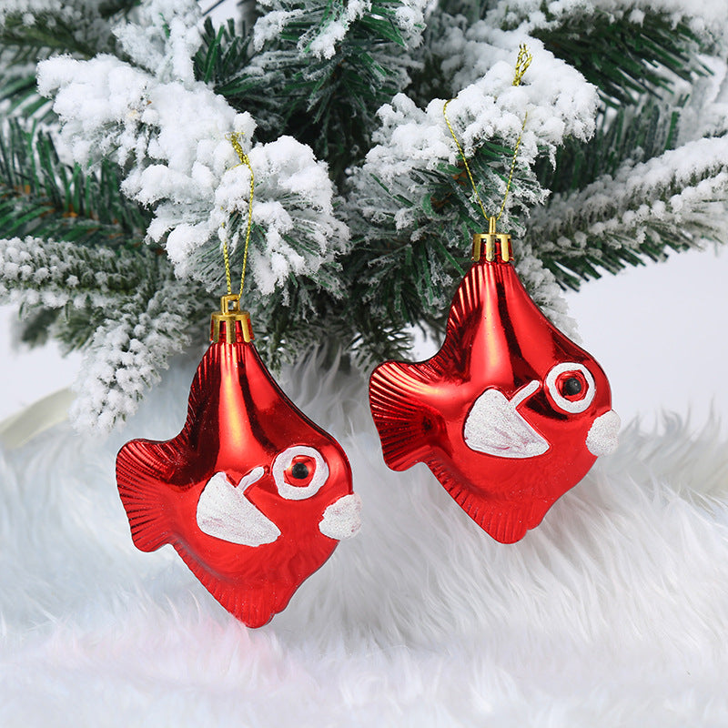 Christmas Decoration Plastic Christmas Stockings Crutch Pendant