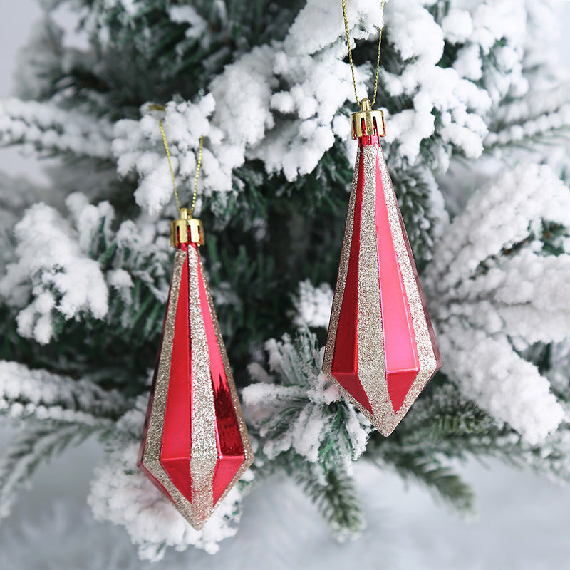 Christmas Decoration Plastic Christmas Stockings Crutch Pendant