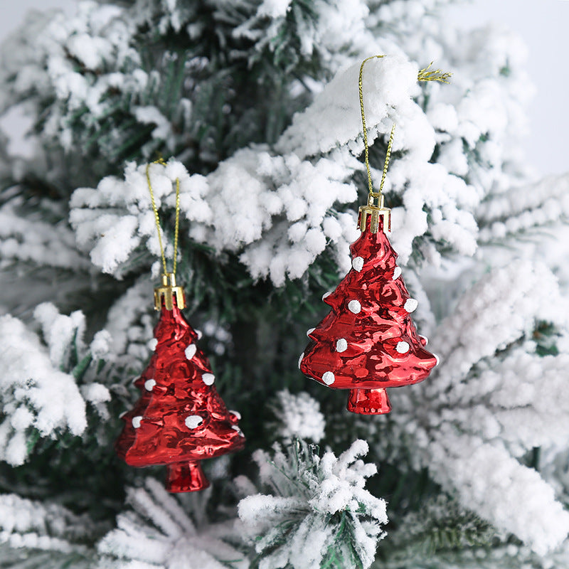 Christmas Decoration Plastic Christmas Stockings Crutch Pendant