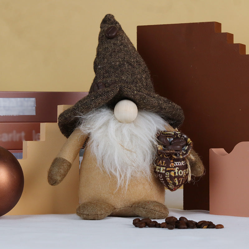 Fashion Coffee Gnome Bean Rudolf Doll Decoration, Coffee gnomes, Barista gnomes, Espresso gnomes, Latte gnomes, Cappuccino gnomes, Coffee mug gnomes, Coffee bean gnomes, Coffee shop gnomes, Cafe gnomes, Rustic gnomes, Happy coffee gnomes, Coffee lover gnomes, Coffee break gnomes,