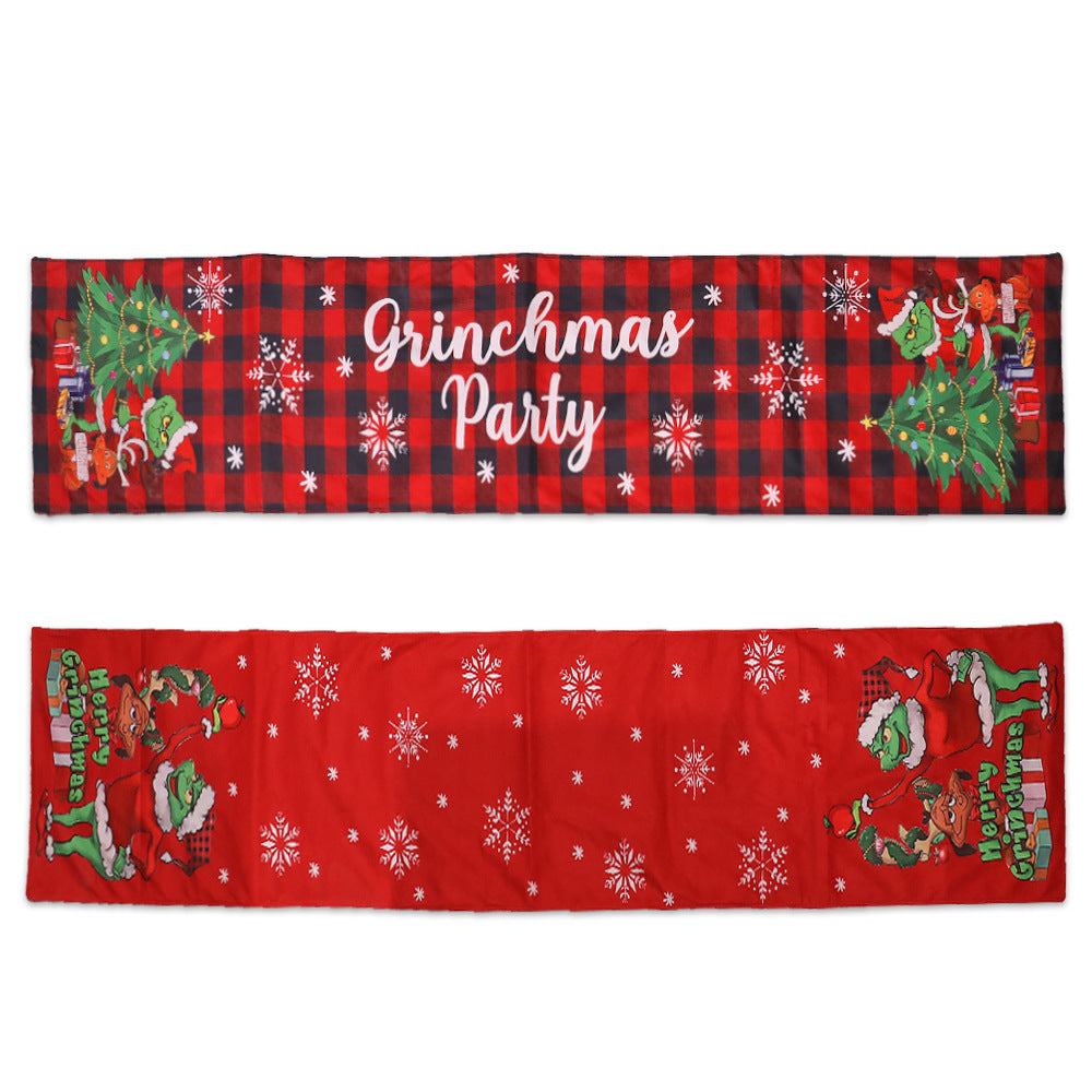 Christmas Table Runner Restaurant And Tea Table Table Decorations
