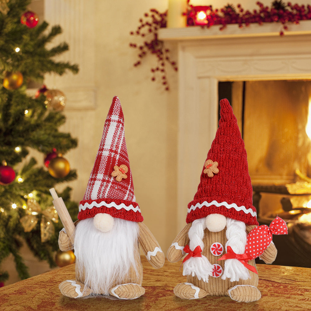 Christmas Decoration Supplies Faceless Elderly Ornaments