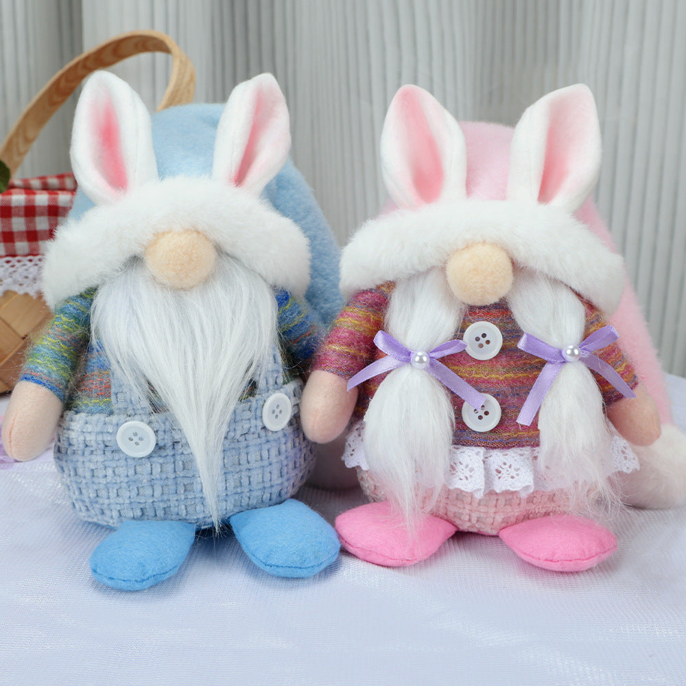 Easter Faceless Rabbit Sitting Doll Ears