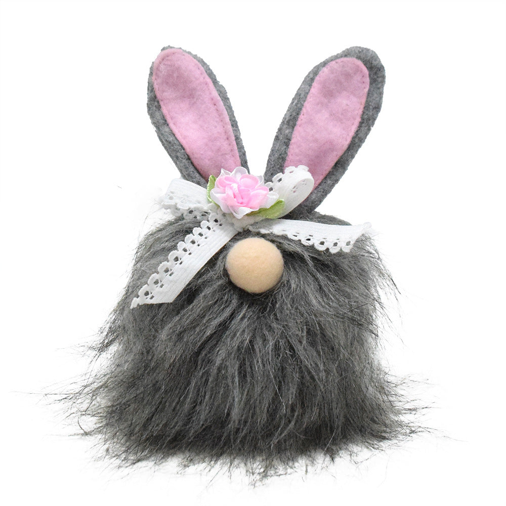 Easter Gnome Rabbit Black Rabbit Ears, easter decorations, Easter Decor, easter table decor, outdoor easter decorations, shop easter, Decognomes, Spring Decorations