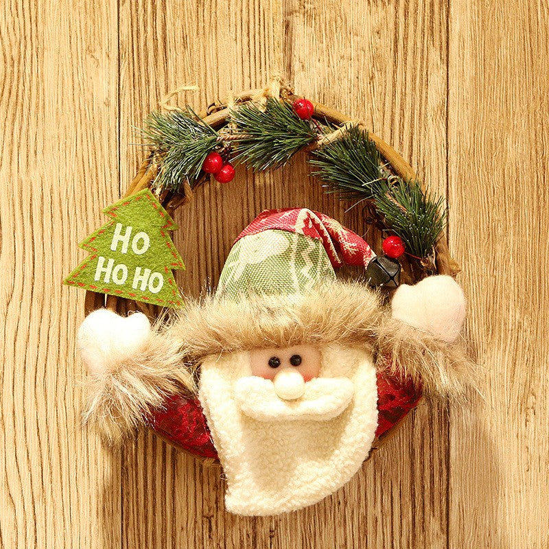 Christmas Decorations Doll Vine Ring Pendant