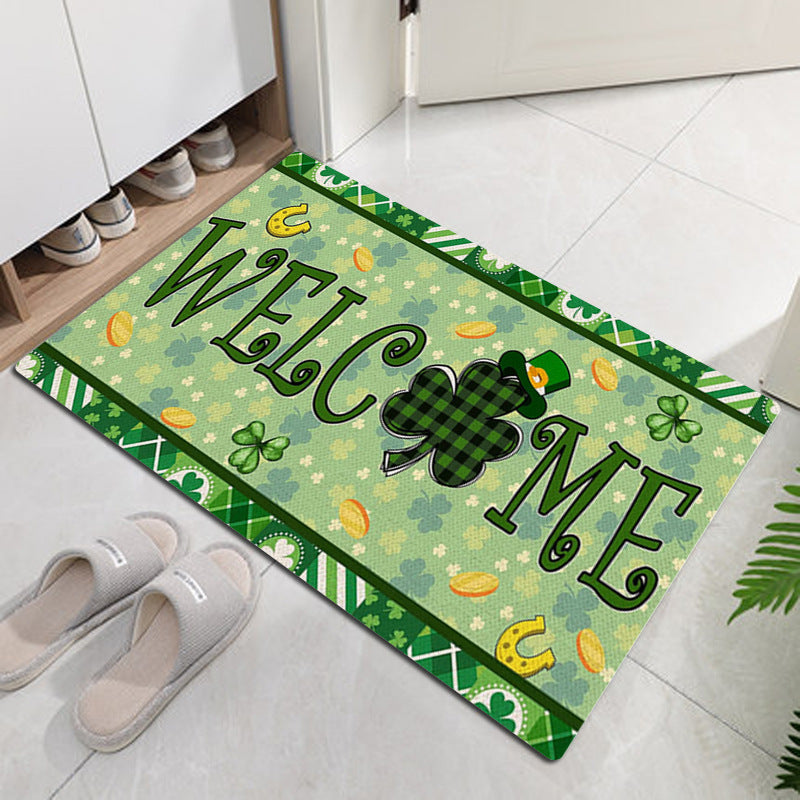 St Patrick's Day Decorations Floor Mat Door Mat, st patricks day decorations, st patricks day decor, st patrick's day decorations, st patrick day decorations, Irish Décor, irish ornaments, Decognomes, St. Patrick's Day Party Supplies, St. Patrick's Day Decorations: Shamrock, Irish & Leprechaun