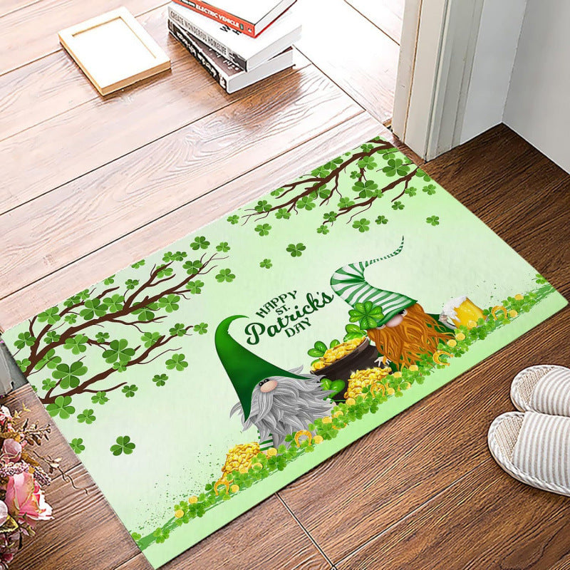 St Patrick's Day Door Entrance Decoration Non-slip Easy-care Foot Mat, st patricks day decorations, st patricks day decor, st patrick's day decorations, st patrick day decorations, Irish Décor, irish ornaments, Decognomes, St. Patrick's Day Party Supplies, St. Patrick's Day Decorations: Shamrock, Irish & Leprechaun