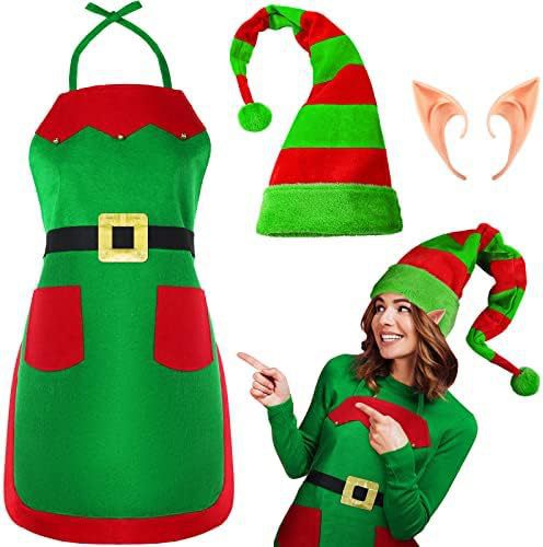 Christmas Cos Clothing Supplies Party, christmas clothing, christmas kitchen dress, Christmas kitchen apron