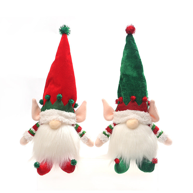 Doll Ornaments Children's Gift With Light Christmas Luminous Decoration Supplies