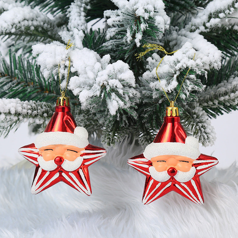 Christmas Decoration Plastic Christmas Stockings Crutch Pendant