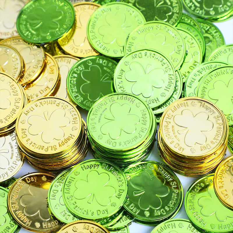 Saint Patrick Irish Day Lucky Coin Clover Coin Prop Decoration, st patricks day decorations, st patricks day decor, st patrick's day decorations, st patrick day decorations, Irish Décor, irish ornaments, Decognomes, St. Patrick's Day Party Supplies, St. Patrick's Day Decorations: Shamrock, Irish & Leprechaun
