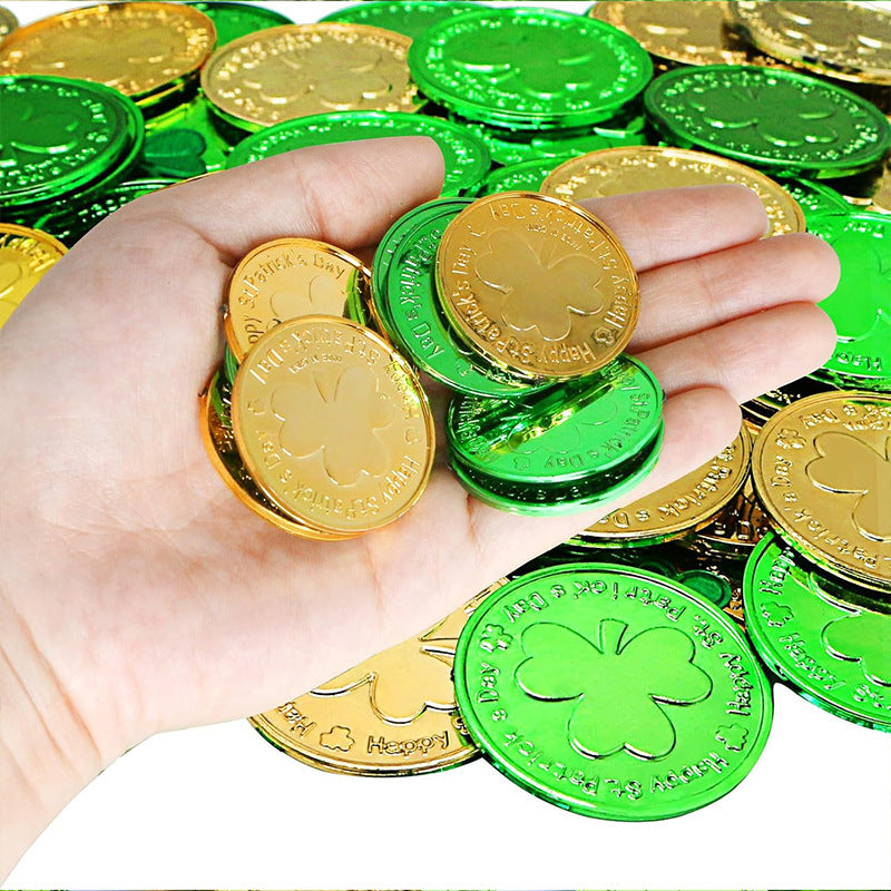 Saint Patrick Irish Day Lucky Coin Clover Coin Prop Decoration, st patricks day decorations, st patricks day decor, st patrick's day decorations, st patrick day decorations, Irish Décor, irish ornaments, Decognomes, St. Patrick's Day Party Supplies, St. Patrick's Day Decorations: Shamrock, Irish & Leprechaun
