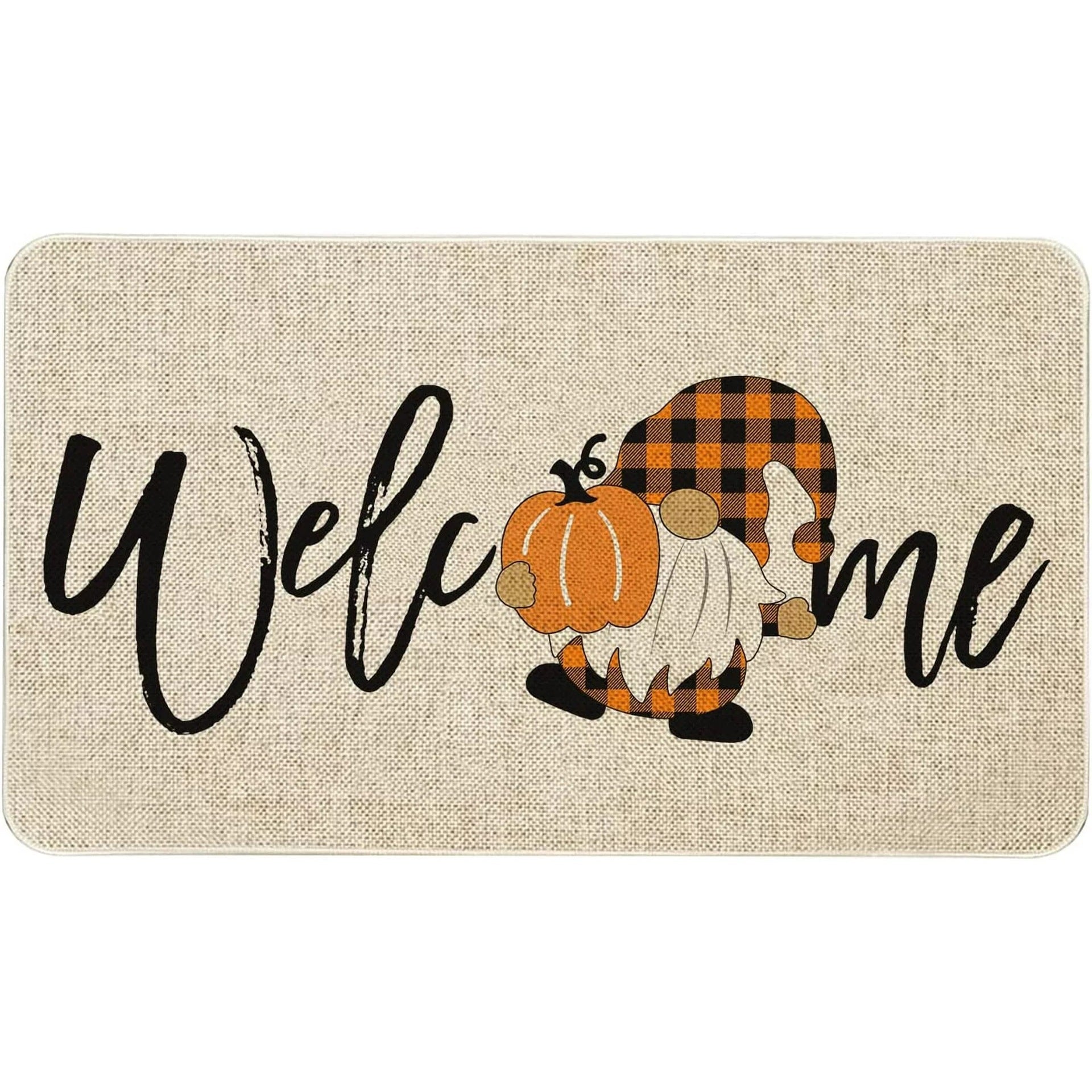 Home Fashion Personalized Pumpkin Door Mat