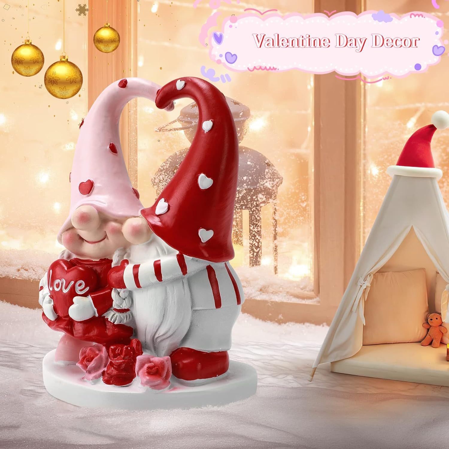 Valentine's Day Dwarf Statue Decorative Gift Ornaments