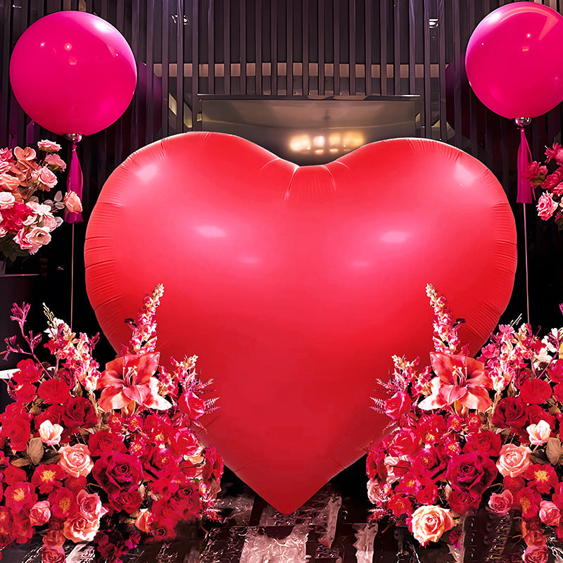 Love Net Red Balloon Wedding Scene Layout Atmosphere Balloon City Landmark Heart-shaped Balloon, Valentine's Day decor, Romantic home accents, Heart-themed decorations, Cupid-inspired ornaments, Love-themed party supplies, Red and pink decor, Valentine's Day table settings, Romantic ambiance accessories, Heart-shaped embellishments, Valentine's Day home embellishments
