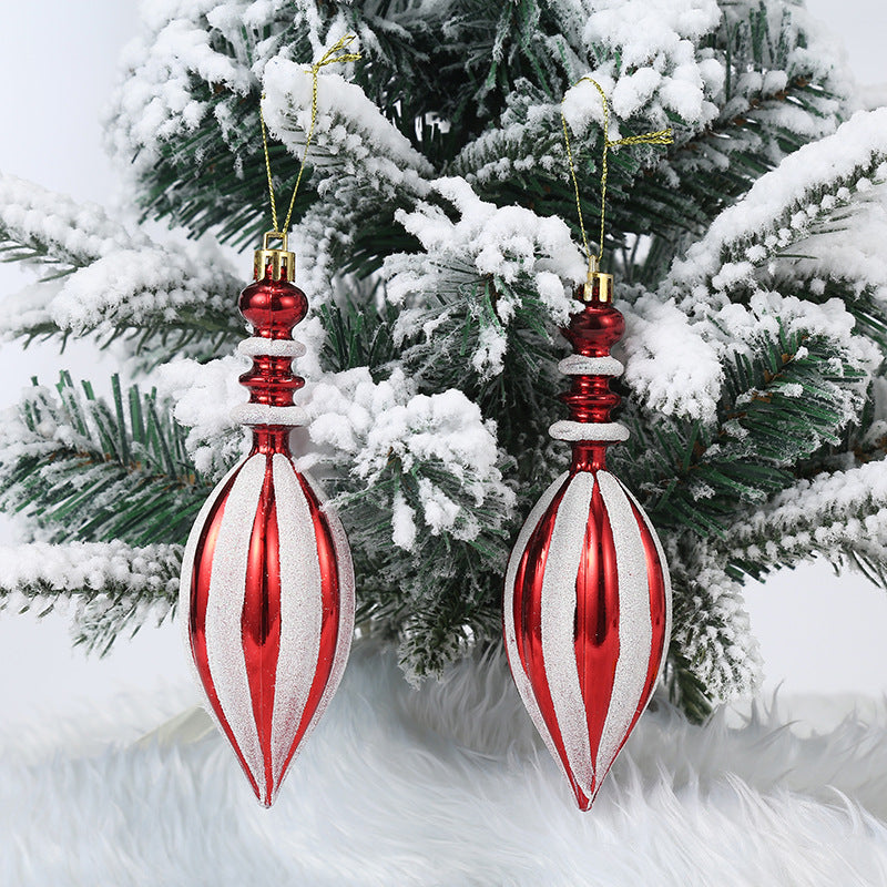 Christmas Decoration Plastic Christmas Stockings Crutch Pendant