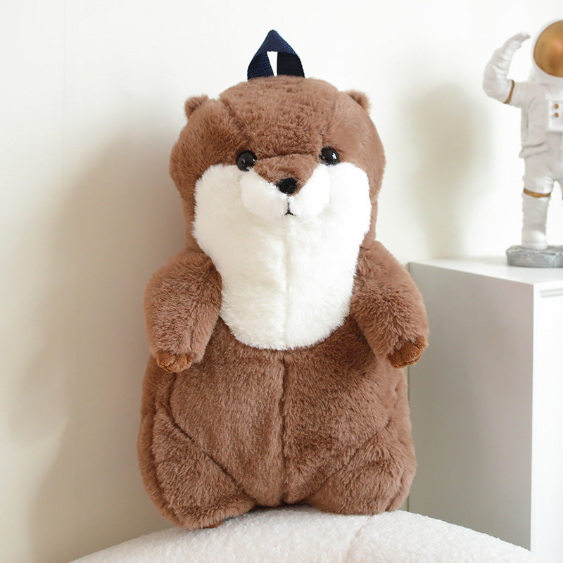 Boby Lovely Soft Cute Otter Backpack Stuffed Animals, stuffed animals, weighted stuffed animal, stuffed animal​, highland cow stuffed animal, Plush Toys, Soft Toys, Teddy Bear, plush​, plushies, Decognomes, Plush doll
