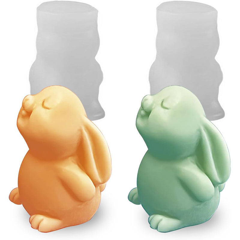 Easter Diy Homemade Bunny Aromatherapy Candle Mould, Silicone candle molds, Christmas tree candle molds, Halloween pumpkin candle molds, Easter egg candle molds, Animal candle molds, Sea creature candle molds, Fruit candle molds, Geometric candle molds, Abstract candle molds, DIY candle making molds,