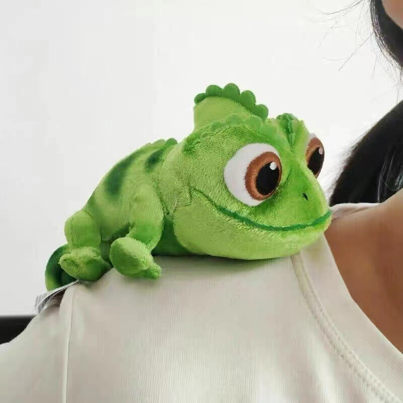 Chameleon Shoulder Plush Doll With Disk Base Stuffed Animals, stuffed animals, weighted stuffed animal, stuffed animal​, highland cow stuffed animal, Plush Toys, Soft Toys, Teddy Bear, plush​, plushies, Decognomes, Plush doll
