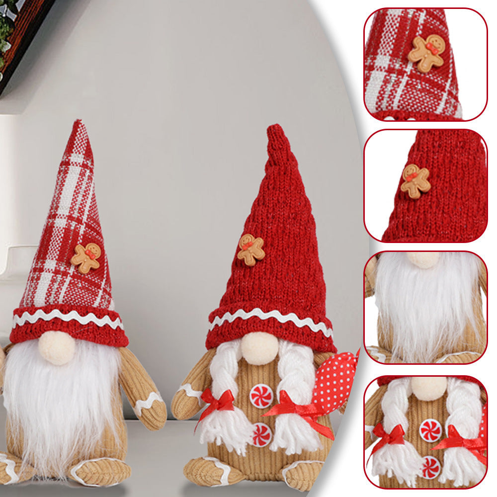 Christmas Decoration Supplies Faceless Elderly Ornaments