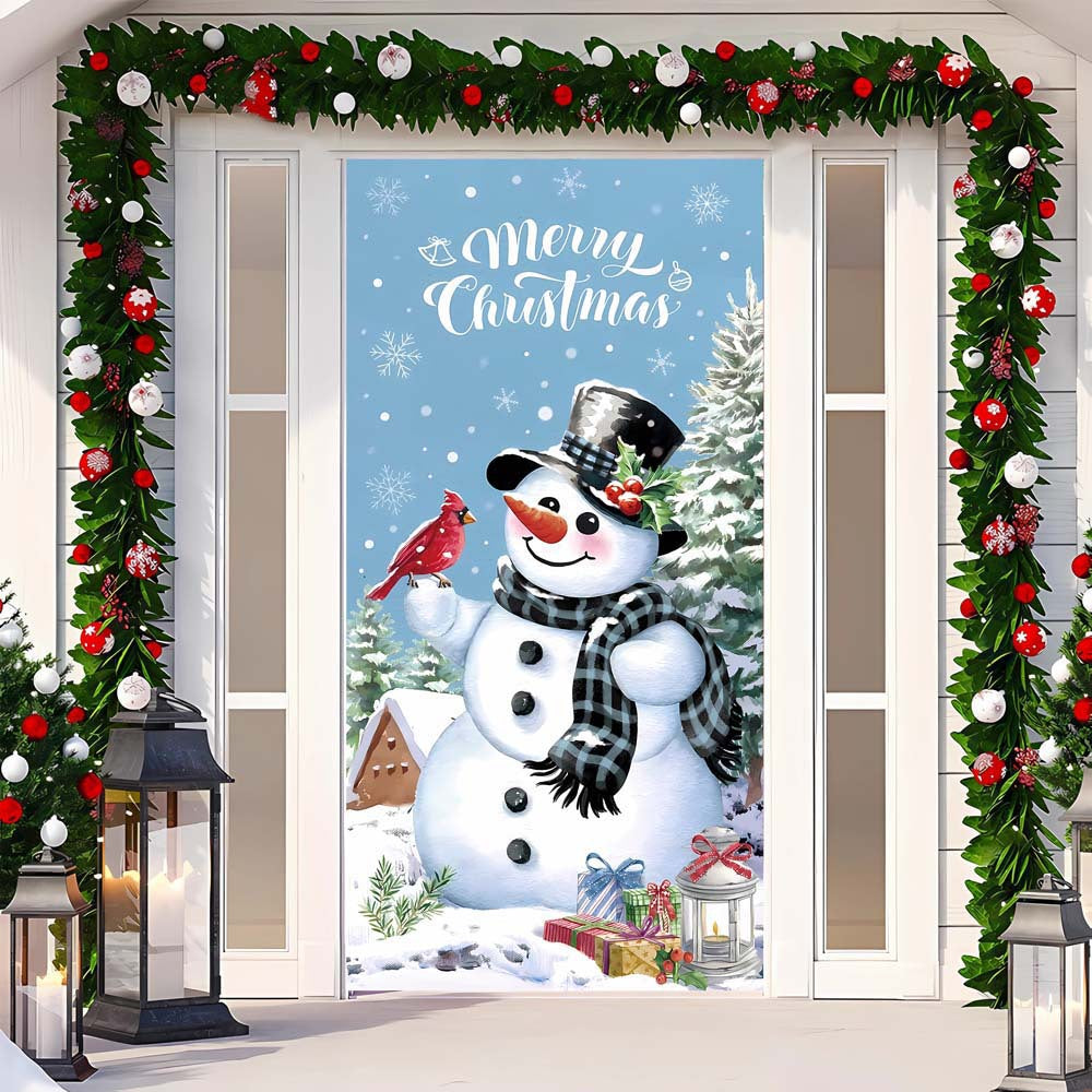 Christmas Curtain Decoration Hanging Cloth Background