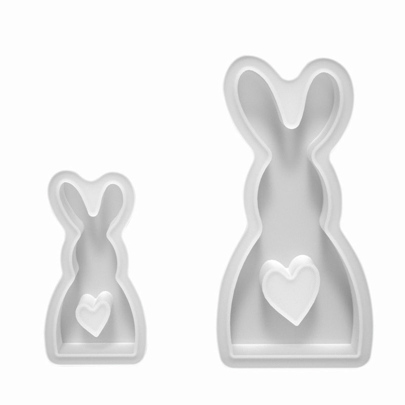 DIY Crystal Glue Easter Decoration Rabbit Silicone Mold