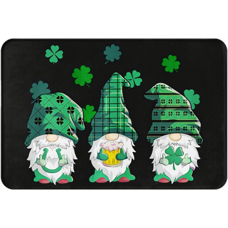 St Patrick's Day Door Entrance Decoration Non-slip Easy-care Foot Mat, st patricks day decorations, st patricks day decor, st patrick's day decorations, st patrick day decorations, Irish Décor, irish ornaments, Decognomes, St. Patrick's Day Party Supplies, St. Patrick's Day Decorations: Shamrock, Irish & Leprechaun