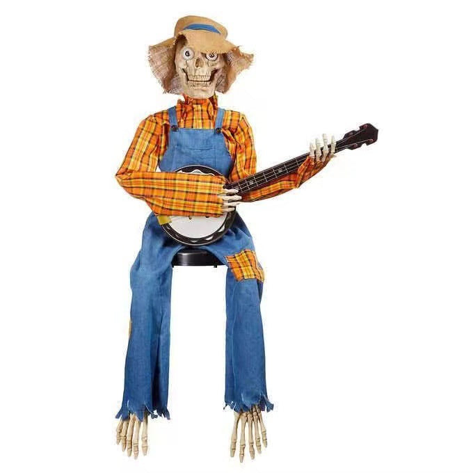 Halloween Banjo Skeleton Decoration, Halloween decorations items, Halloween costumes, Halloween masks, Halloween props, Halloween animatronics, Halloween inflatables, Halloween lights, Halloween fog machines, Halloween spider webs, Halloween lanterns, Halloween banners, Halloween streamers, Halloween tableware, Halloween centerpieces, Halloween party favors, Halloween yard stakes, Halloween tombstones, Halloween candles, Halloween wreaths, Halloween garlands
