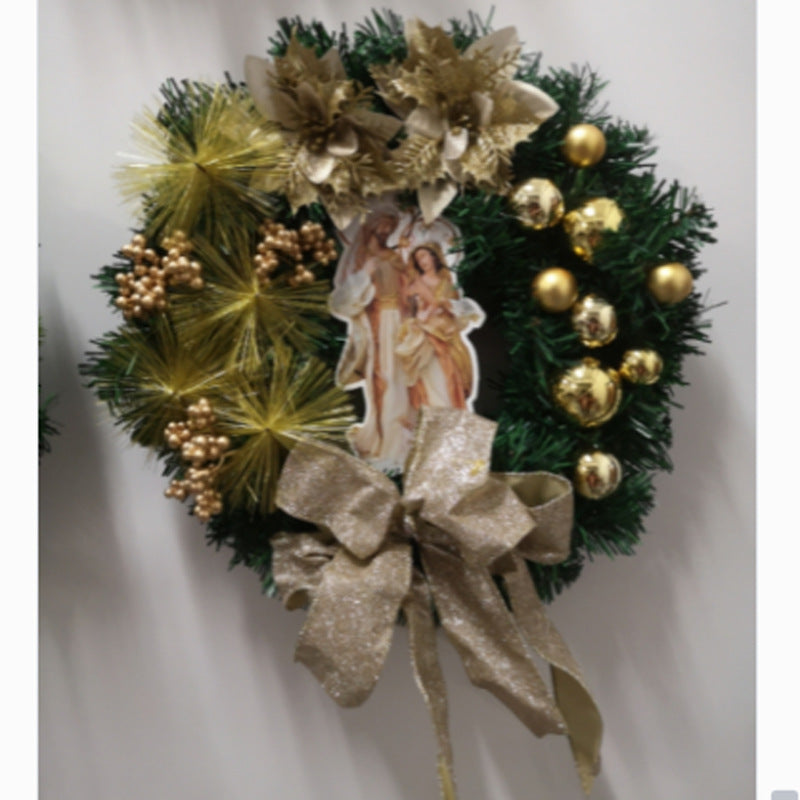 Christmas Holiday Decorations Jesus Door Hanging, christmas wreath, christmas garland christmas decoration outdoor items, 