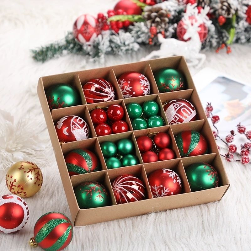 Christmas Tree Decorations Pendant Color Glossy Christmas Ball