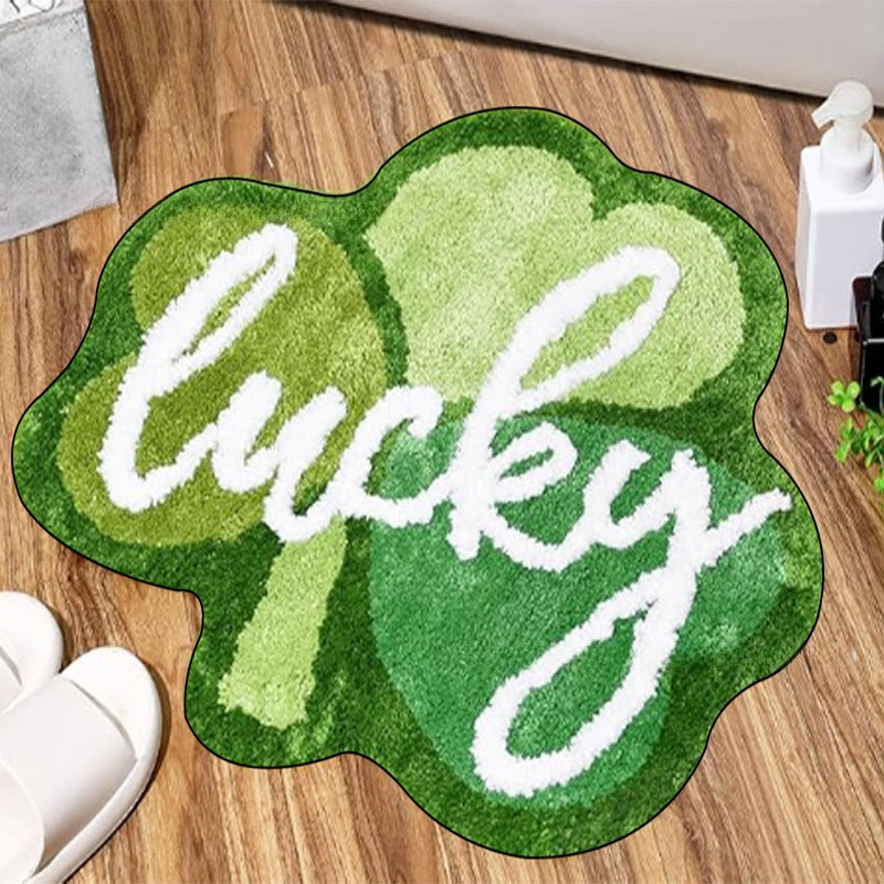 St Patrick's Day Four-leaf Clover Festival Decorative Floor Mat, st patricks day decorations, st patricks day decor, st patrick's day decorations, st patrick day decorations, Irish Décor, irish ornaments, Decognomes, St. Patrick's Day Party Supplies, St. Patrick's Day Decorations: Shamrock, Irish & Leprechaun