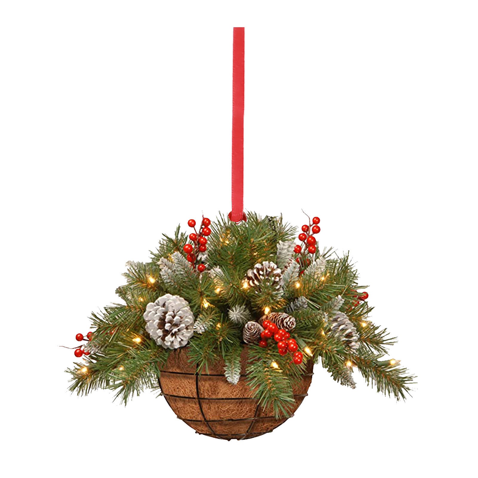 Home Christmas Tree Flower Basket Hanging Basket Shape Decorations Pendant, Christmas Tree Ornaments, christmas tree pendant